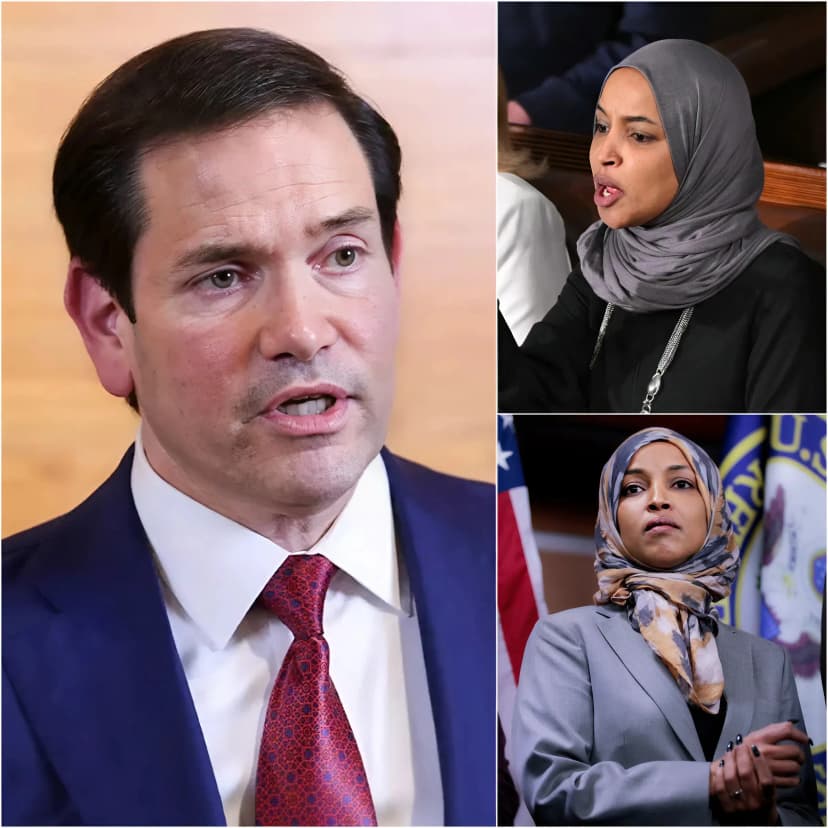 “I’M TIRED OF PEOPLE INVADING AMERICA”—Senator Marco Rubio’s statement ignited a heated debate in the U.S. Senate. At what was considered the climax of the confrontation, Senator Rubio unexpectedly rose and launched a scathing attack on several Democratic colleagues, including Ilhan Omar. He accused those who “seek opportunity under the banner of freedom” but openly criticize America of lacking gratitude. The chamber immediately erupted in commotion, with Rashida Tlaib calling for order and protesting his statement. However, Rubio maintained his stance, emphasizing that patriotism does not equate to hatred, but rather to respecting core values. The statement quickly spread across the media and social networks, sparking heated debate about the true definition of patriotism in America.