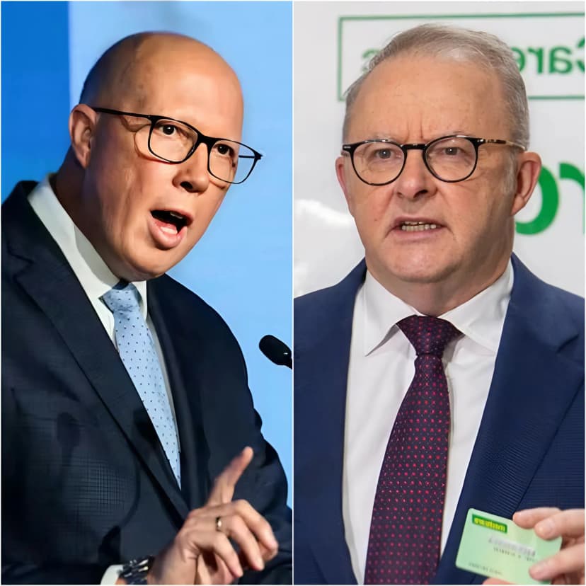 “If you dare utter another lie, Mr. Prime Minister, I will make you regret ever stepping onto this platform,” Peter Dutton snarled from the opposite seat, his voice low but sharp as a papercutter, his gaze locked onto Albanese as if ready to tear apart the Prime Minister’s credibility on the spot. Albanese initially did not flinch. He rose slowly, facing Dutton with a resolute gaze, as if fueled by adrenaline from previous evasive maneuvers. Tension rose to the point where one could hear his heart pounding. “You want to play the humiliating game?” Albanese replied, his voice calm but defiant, walking toward the microphone: “Let’s see if you survive this.” Whispers spread throughout the House of Commons – shock mixed with anticipation. Albanese’s smile froze for a split second. Then, Dutton unleashed a bombshell of words: a series of incisive arguments about the Labor government’s disastrous failure to control inflation and the cost of living, accompanied by a fatal personal blow. The chamber erupted with gasps, a few loud laughs from the Liberals, and a deathly silence from the Labors. In less than half a minute, the energy had completely reversed: Albanese flushed with anger, Dutton calmly reigned with a half-smile, and the entire House of Commons was engulfed in utter disbelief and scattered applause from the opposition.