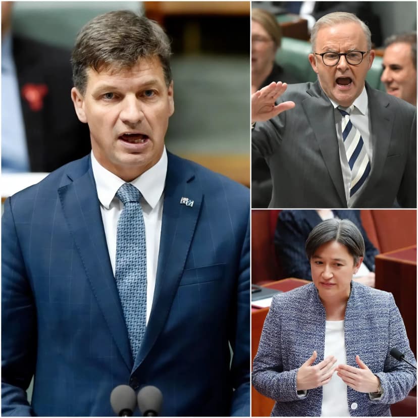 “HE IS SUPPORTING TERRORISM AND PUTTING AUSTRALIA AT RISK” — During a tense Question Time in Parliament, Angus Taylor ignited fierce controversy after accusing the government of “gambling with national security” by issuing passports to individuals he described as “ISIS sympathisers,” warning that any miscalculation could endanger the Australian public. Prime Minister Anthony Albanese and Foreign Minister Penny Wong avoided providing specific details, prompting the opposition to intensify its attacks, claiming the administration lacks transparency and is not sufficiently tough on counterterrorism. The atmosphere in the chamber quickly grew heated, marked by rapid and confrontational exchanges.