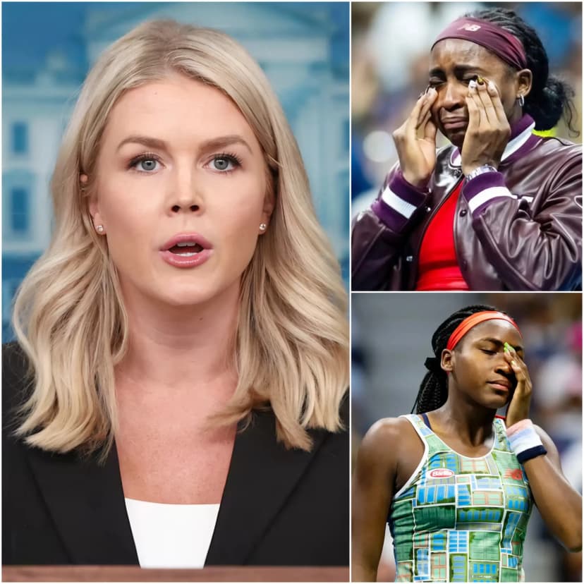 IN A SHOCKING INTERVIEW SEGMENT, Coco Gauff was accused of deliberately showing disrespectful behavior during her exchange with Karoline Leavitt. The incident quickly exploded into a major controversy in the sports world, with widespread reports claiming that the young tennis star is seriously considering taking strong legal action against Leavitt for alleged disrespect.However, Karoline Leavitt immediately hit back with two sharp, concise statements that left Coco Gauff no choice but to publicly apologize and face heavy consequences — ultimately forcing her to announce she would step away from her tennis career to reflect…👇👇