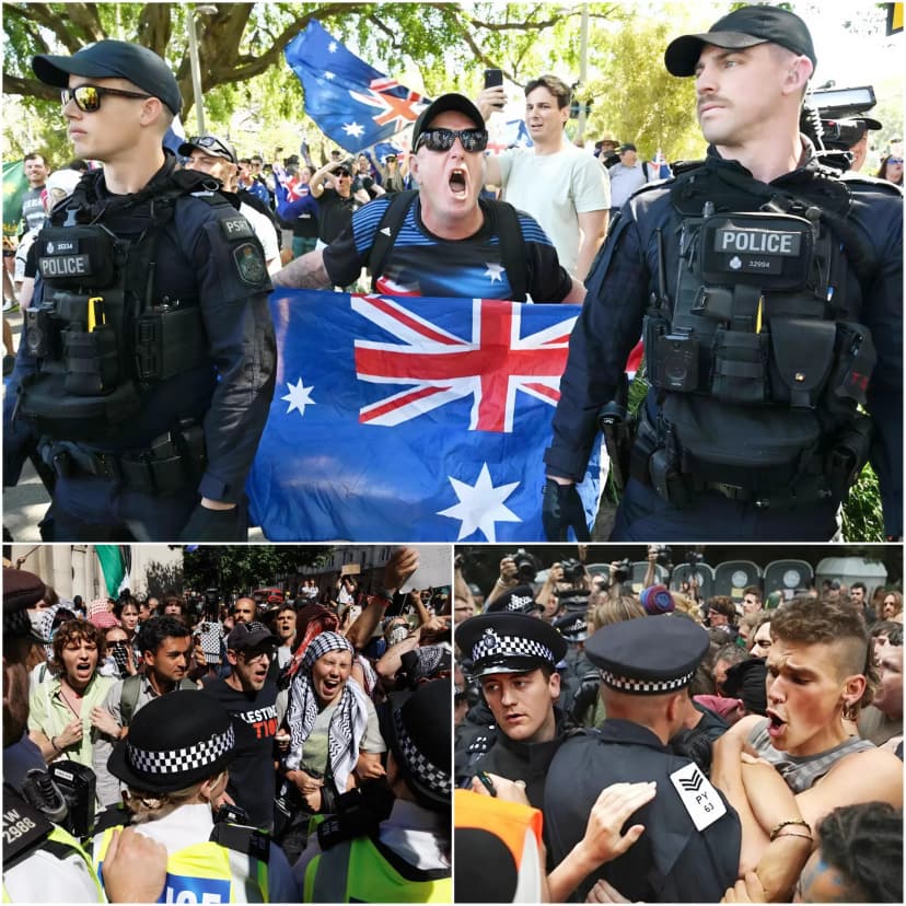 🔥 SYDNEY STREETS EXPLODE: Absolute chaos in central Sydney, masked rioters throwing bricks and bottles, shouting insults, blocking roads, yelling threats, and attempting to turn the city center into a battlefield. 💥 Viral video shows the final moments that stunned thousands.