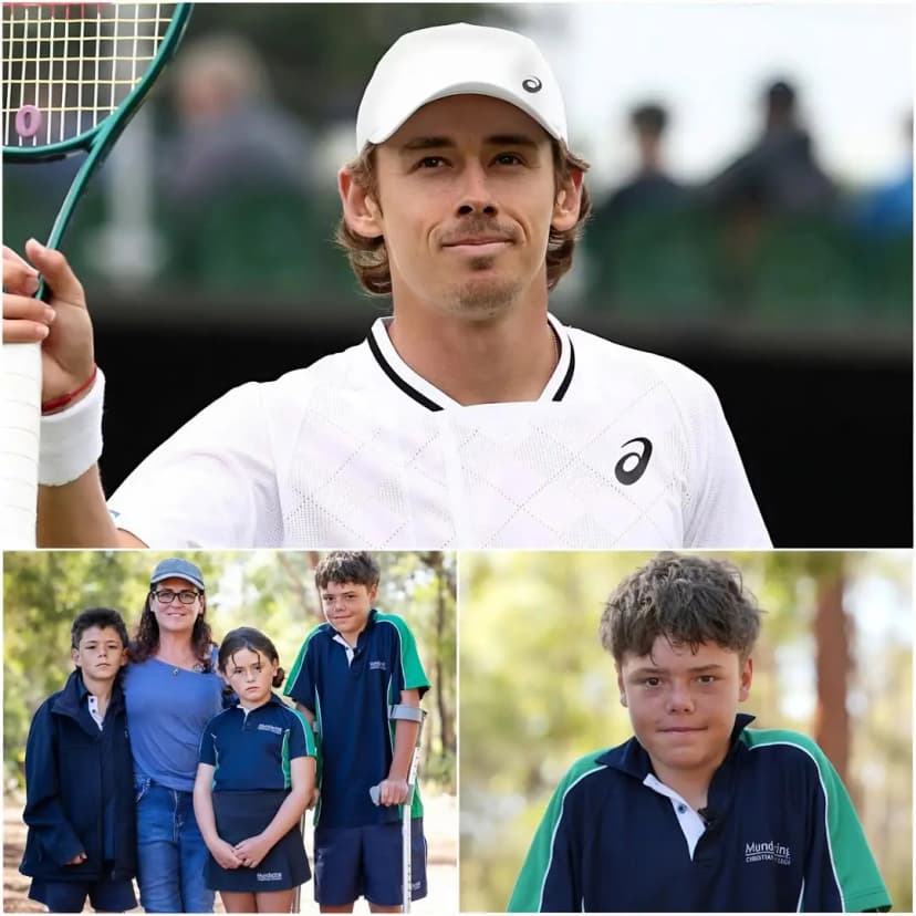 GOOD NEWS ❤️ Alex de Minaur unexpectedly appeared during the Appelbee family interview and stunned all of Australia by saying, “I will sponsor all the medical and check-up costs for the boy’s family” after the boy risked his life swimming for 4 hours to save his mother and two siblings. “He is the youngest brave person I have ever known, so I have no hesitation in supporting him.” This created an emotional wave that made many people cheer at the affection from Australia’s No. 1 tennis player.👇👇
