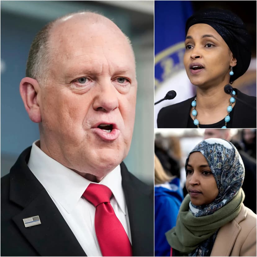 Tom Homan and Ilhan Omar clash after explosive fraud allegations spark major political storm online 🔥