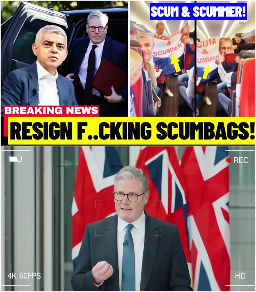 “GET THEM OUT!” FURIOUS CROWD BOOS STARMER AND KHAN OFF STAGE. Anger boiled over as a furious crowd of British lads erupted into chants of “Get them out!”