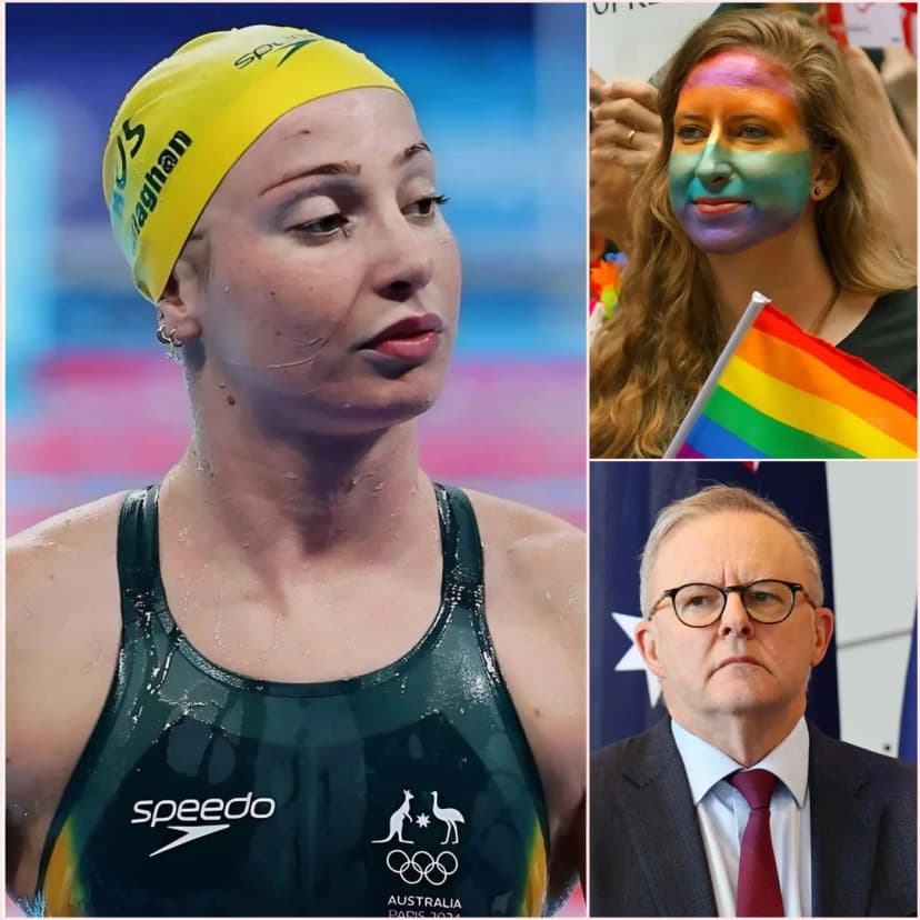 Australia’s Number One Swimmer, Mollie O’callaghan, Has Sparked Controversy After Announcing She Will Not Participate In Swimming’s “pride Night,” Stating: “this Sport Should Focus On Performance In The Pool, Not On Political Issues Or Social Movements.” She Criticized Anthony Albanese For Abusing His Power Over Athletes, Leaving Albanese Stunned And Responding With Four Hurtful Words.