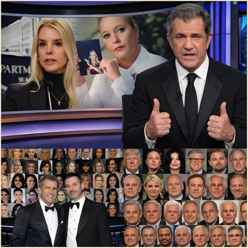 2.3 BILLION VIEWS IN 72 HOURS: Mel Gibson &amp; Jimmy Kimmel TURN LATE NIGHT INTO A “GLOBAL COURTROOM” — EXPLOSIVE CLAIMS TIED TO Pam Bondi AND Jeffrey Epstein FILES SEND INTERNET INTO MELTDOWN😨