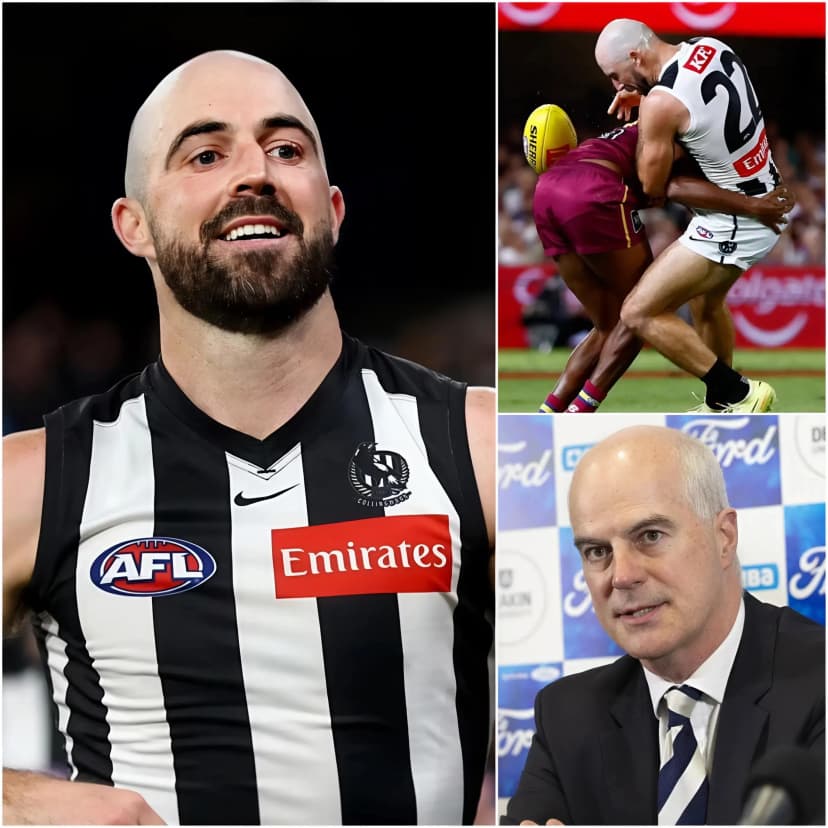 “IF THEY WANT Brisbane Lions TO WIN AT ALL COSTS, JUST HAND THEM THE CHAMPIONSHIP TROPHY — DON’T MAKE US PLAY MEANINGLESS GAMES ANYMORE.” — Steele Sidebottom, midfielder of Collingwood Football Club, sparked a massive backlash after making extremely strong accusations following a highly controversial match.