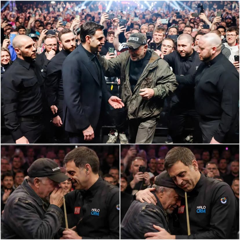 ❤️Security tried to stop him, but Ronnie O’Sullivan calmly shook his head and said, “Let him come closer.” A man in his sixties, wearing worn sneakers, a baseball cap with the word SNOOKER on it, and a tattered windbreaker, tried to push his way through the crowd as Ronnie O’Sullivan was greeting fans at a meet-and-greet after the 2026 World Seniors Championship.