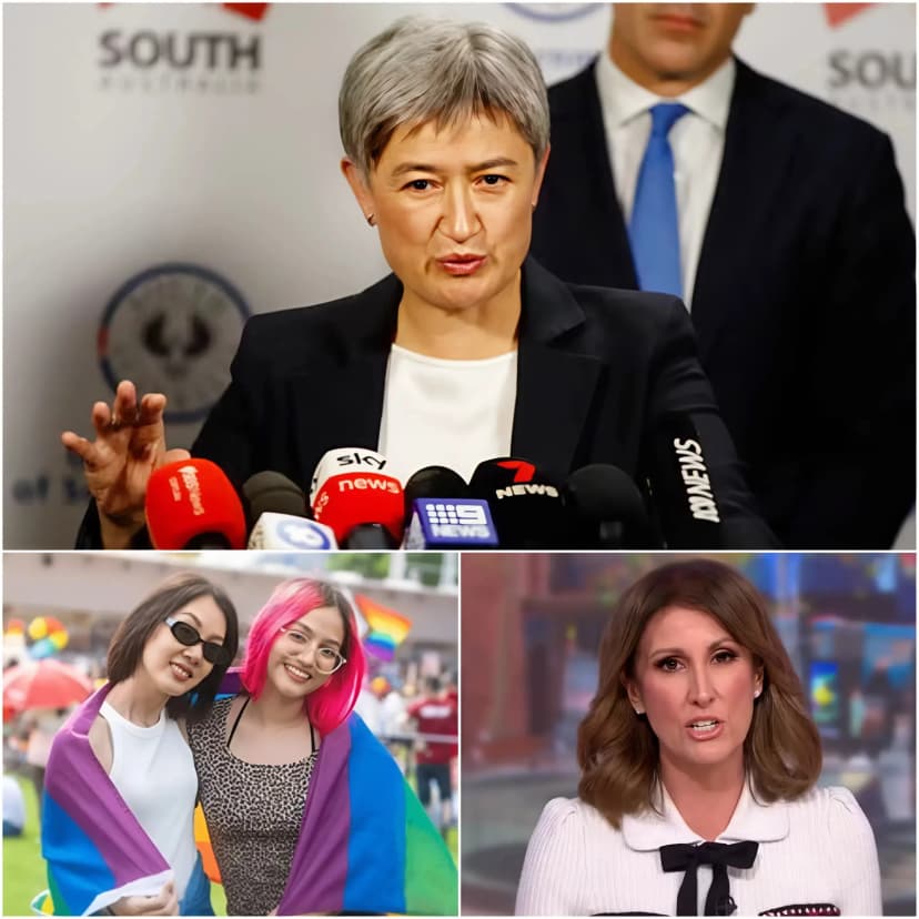 🚨 “TAKE HER OFF THE AIR IMMEDIATELY!” — Penny Wong, Australia’s Foreign Minister, reportedly spoke out in defense of the LGBTQ+ community and her partner after Natalie Barr criticized Pride Month and argued that it is influencing younger generations in Australia and around the world.